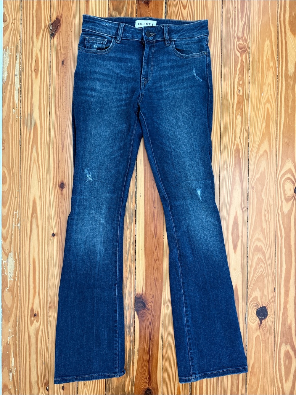 DL1961 Women's Dark Blue Flare Jeans